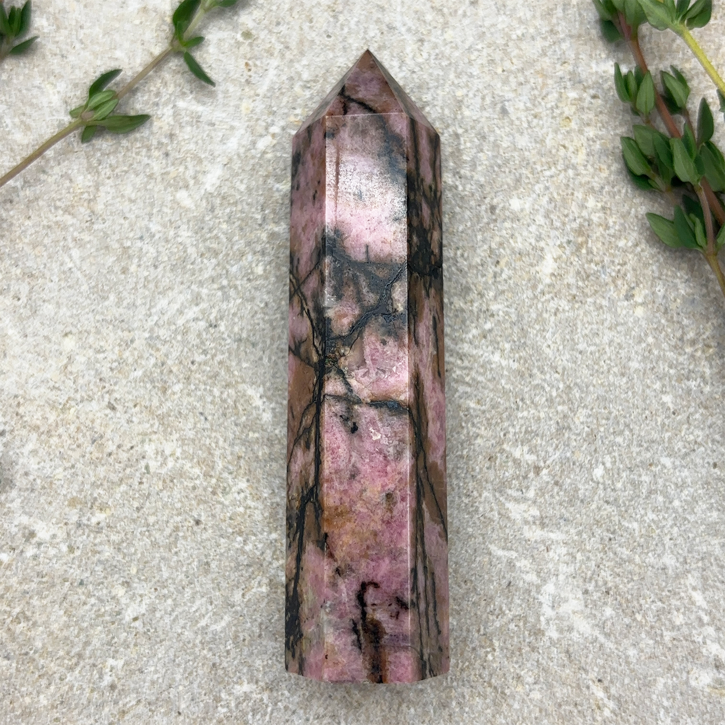 Rhodochrosite Tower Crystal