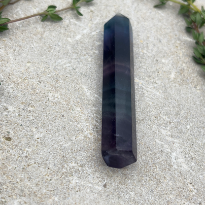 Rainbow Fluorite Tower Crystal