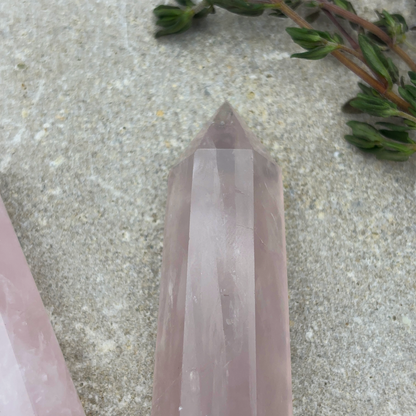 Rose Quartz Tower Crystal